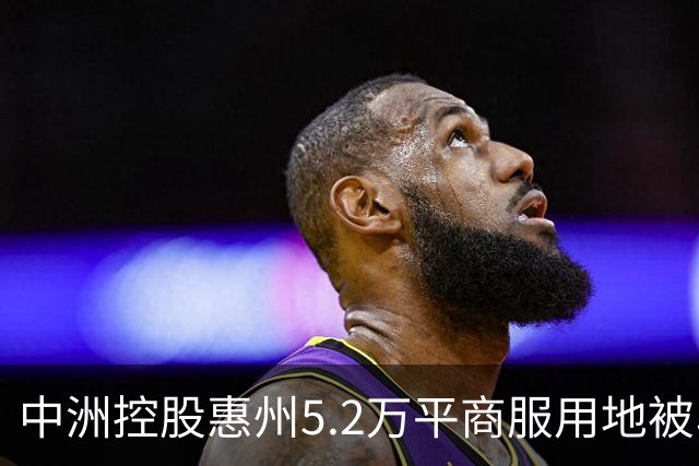 中洲控股惠州5.2万平商服用地被收回，官方：符合法定条件