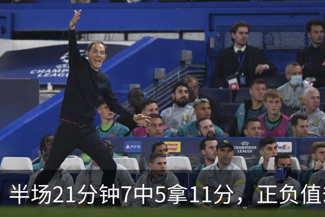 半场21分钟7中5拿11分，正负值却是-6